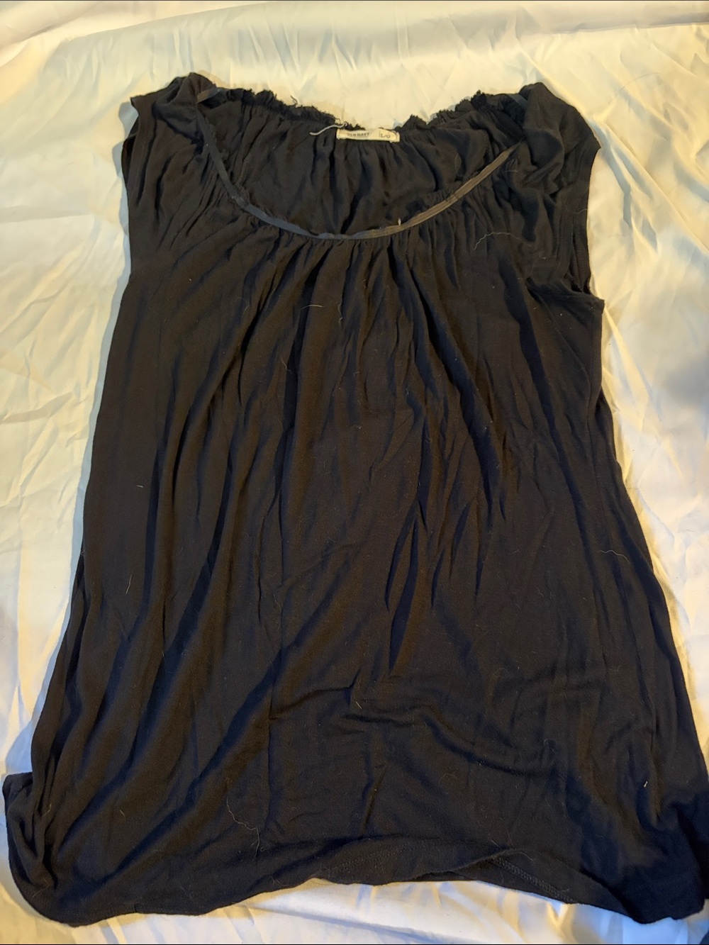 Old Navy Black Scoop Neck Sleeveless Tank